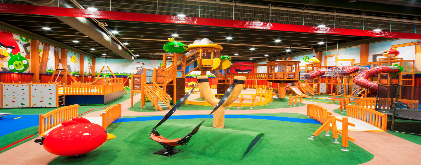 Large angry birds park